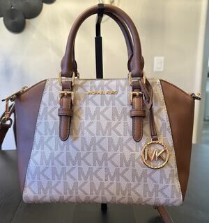 Michael Kors Ciara Medium Messenger Monogram Satchel